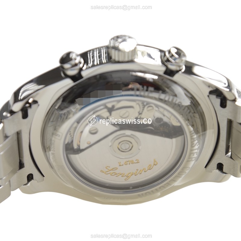 Longines L2.773.4.51.6 Replica - Automatic - Steel Case, Silver Dial, Steel Strap - View 4