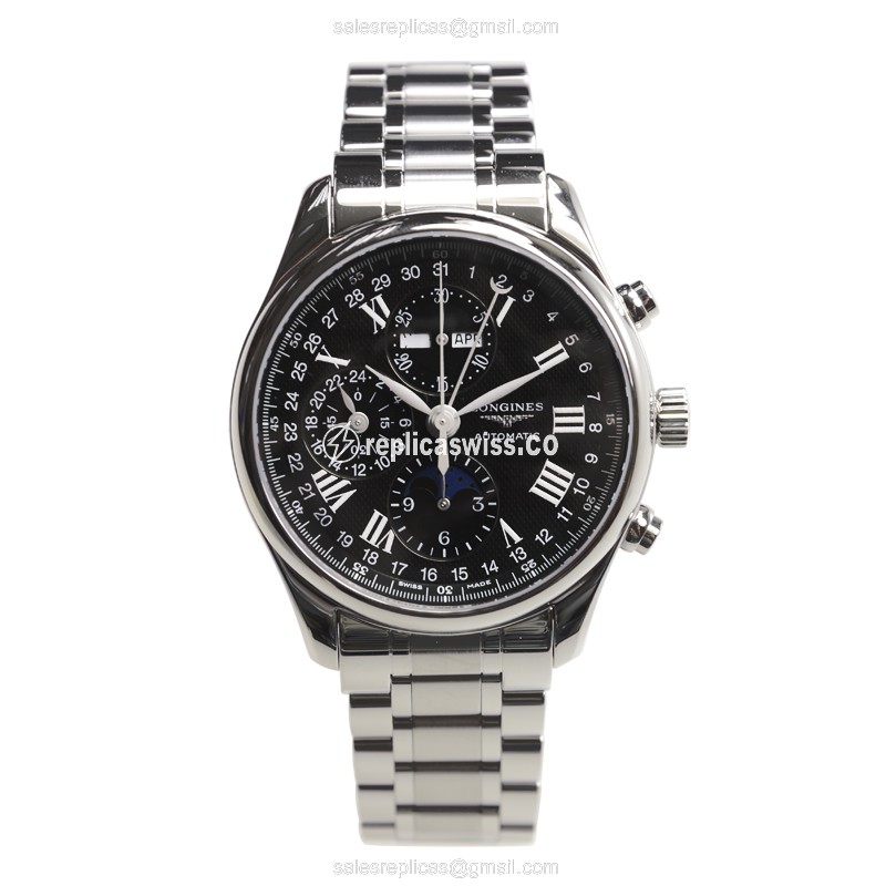 Longines L2.773.4.51.6 Replica - Automatic - Steel Case, Silver Dial, Steel Strap - View 2
