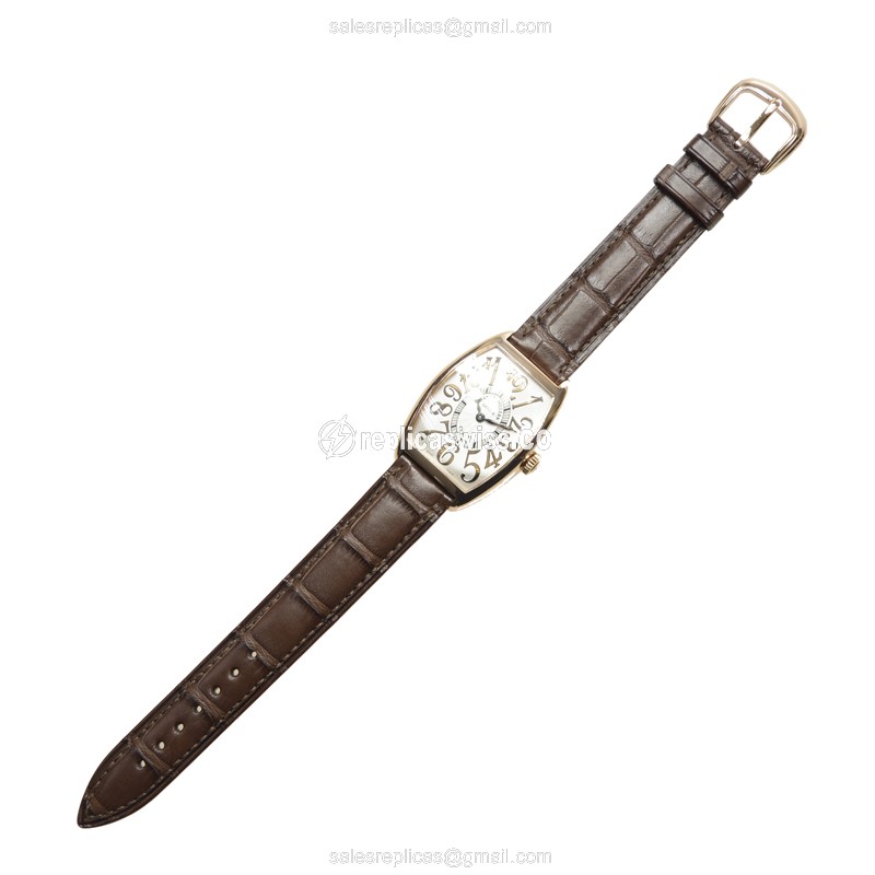 Franck Muller 2852 QZ REL CINTREE CURVEX - Quartz - 18kt Rose Gold - Silver Dial - View 2