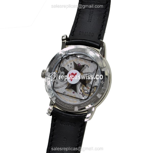 Vacheron Constantin 82172/000G-9383 - Manual Wind - 18kt White Gold - Silver Dial - Alligator Black Buckle - View 3