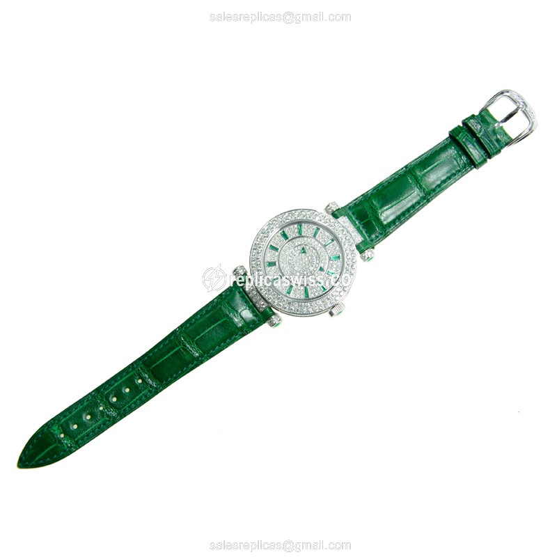 Franck Muller DM 42 D 2R CD (OG) DOUBLE MYSTERY Automatic 18kt White Gold & Diamond - View 2