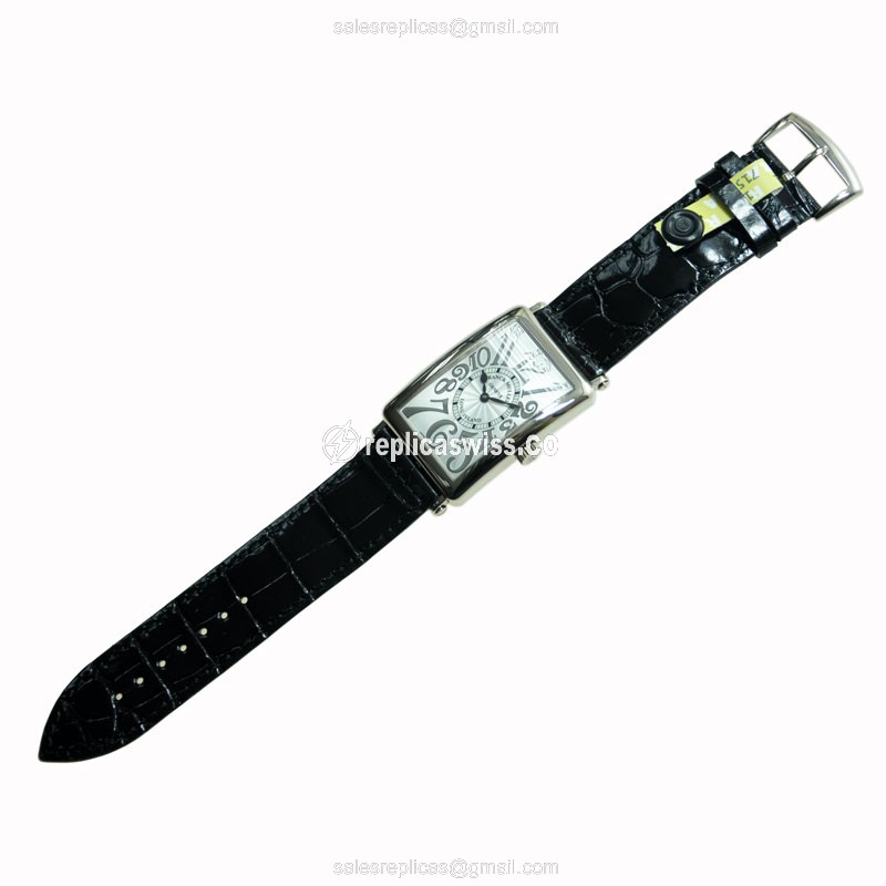 Franck Muller 1000 SC REL OG LONG ISLAND - Automatic | 18kt Gold | Silver Dial | Buckle Clasp - View 2