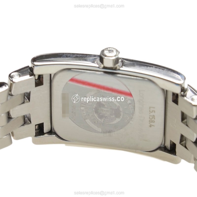 Longines L5.158.4.16.6 Replica - Quartz - Stainless Steel - White Dial, Silver Clasp - View 4