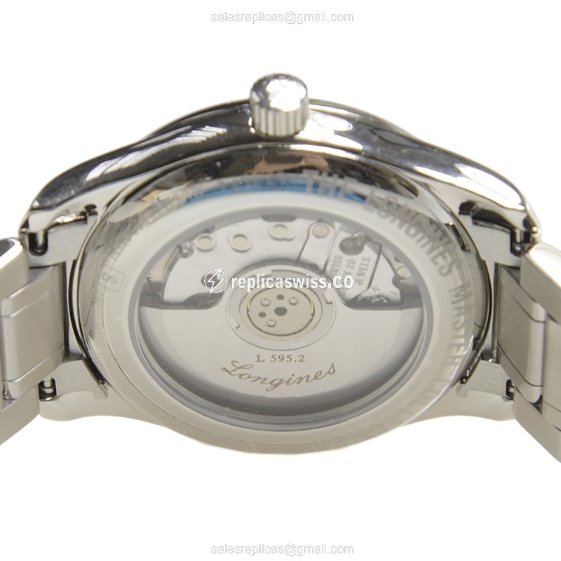 Longines L2.257.4.51.6 Replica - Automatic - Stainless Steel - Black on Silver - View 4