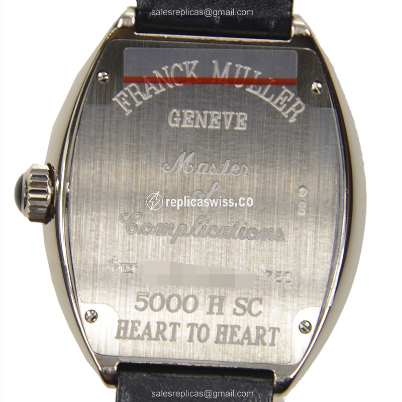 Franck Muller 5000 H SC (OG) HEART Automatic 18kt White Gold - View 3