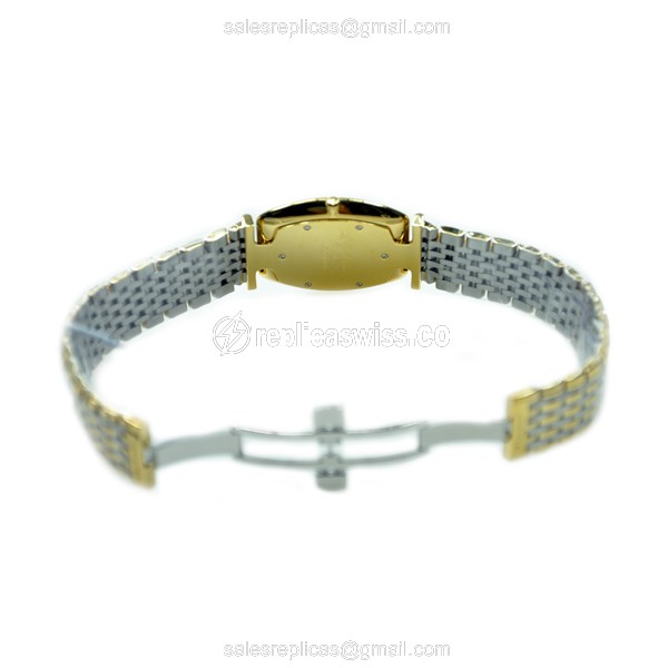 Longines LA GRANDE Replica - Quartz - Gold PVD Case, White Dial, Gold Clasp & Strap - View 4