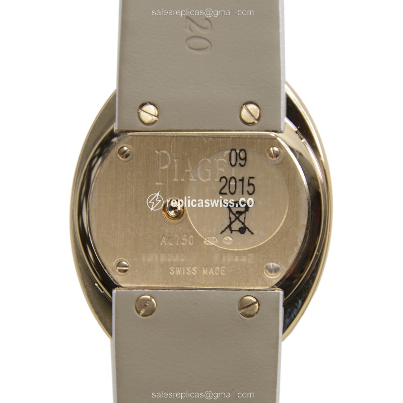 Piaget Limelight Replica - Quartz - 18kt Rose Gold - Diamond Dial - White - View 3