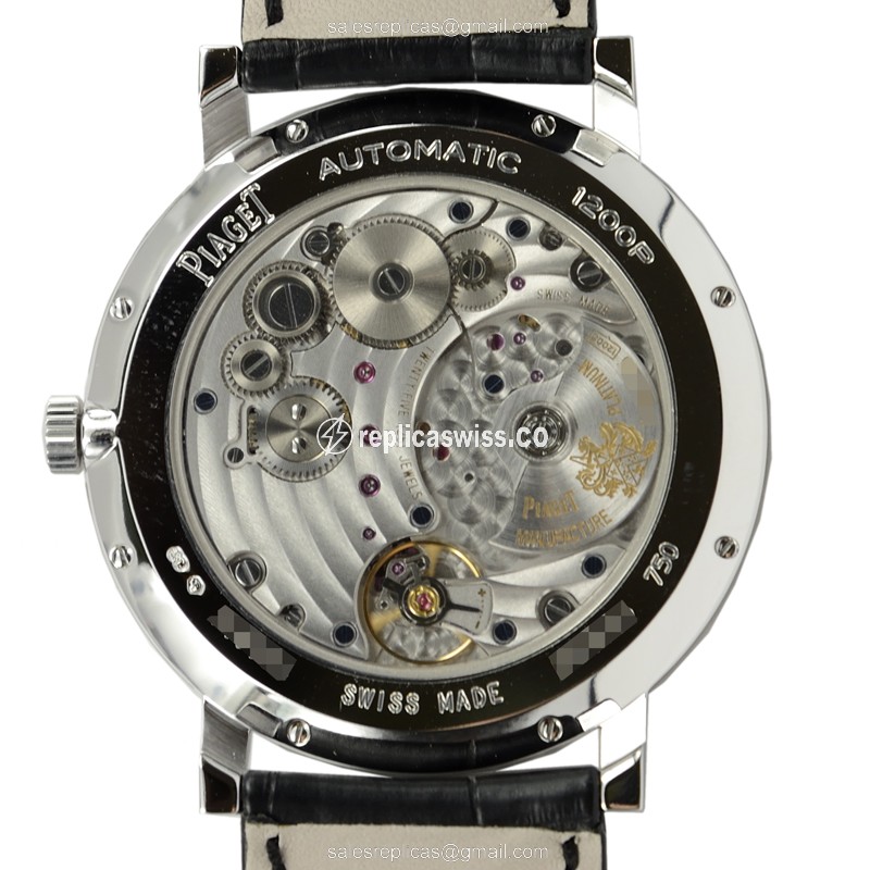 Piaget ALTIPLANO Replica - Automatic 18kt Gold - Black Dial - Buckle Clasp - View 3