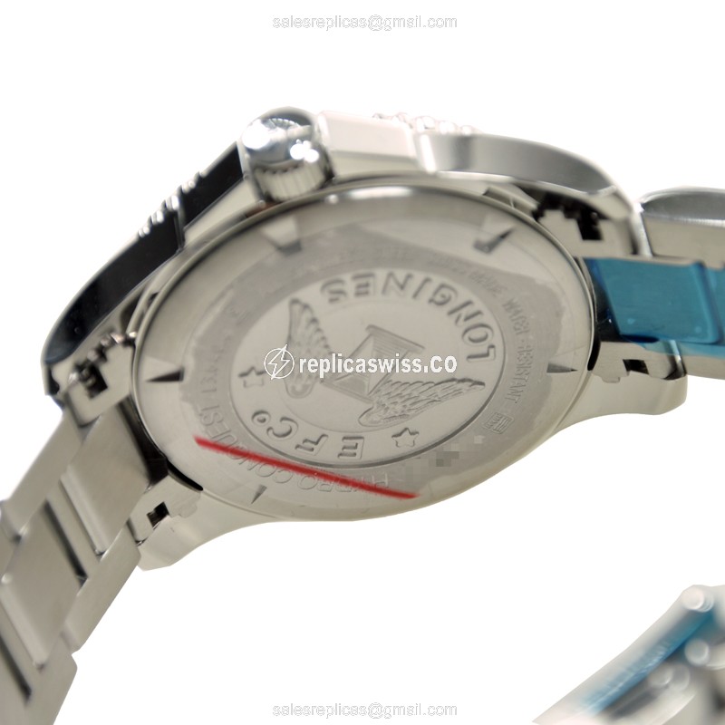 Longines Conquest Replica - Quartz - Steel - Black Dial - View 4