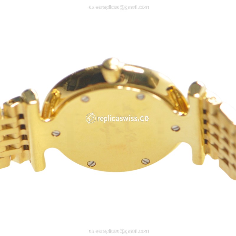 Longines L4.209.2.11.8 Replica - Quartz - 18kt Yellow Gold - White Dial, Gold Clasp & Gold Strap - View 3