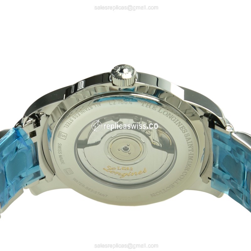 Longines SAINT IMIER Automatic - Silver Case, Silver Dial - Steel Clasp, Steel Strap - View 4