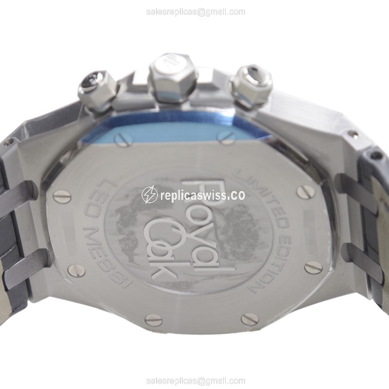 AP Royal Oak Replica - Automatic - Steel Case - Dark Grey - Black Alligator Strap - View 4