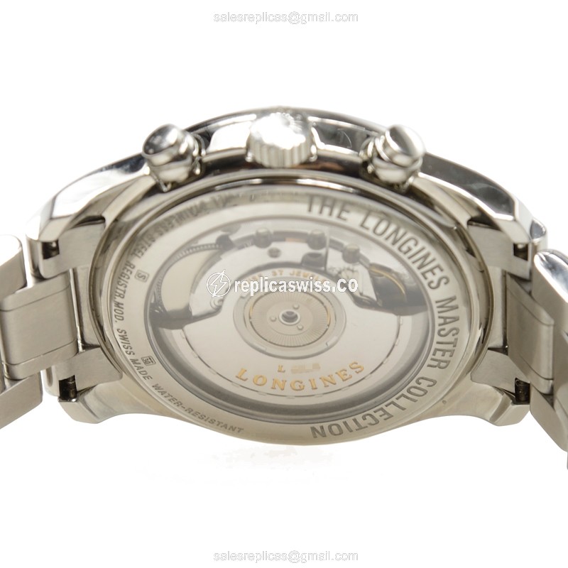 Longines L2.629.4.51.6 Replica - Automatic - Steel - Black Dial, Silver Clasp - View 4