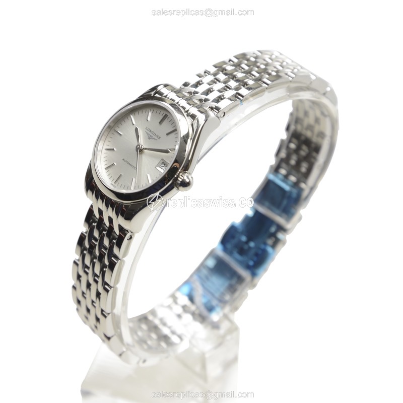 Longines L4.398.4.72.6 Replica - Automatic - Stainless Steel - White Dial - View 3