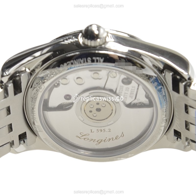 Longines L4.398.4.72.6 Replica - Automatic - Stainless Steel - White Dial - View 4