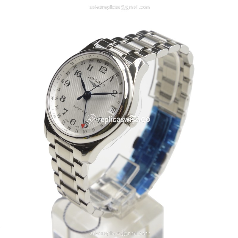 Rolex L2.718.4.70.6 Replica - Automatic | Stainless Steel | White Dial | Clasp, Silver Strap - View 3