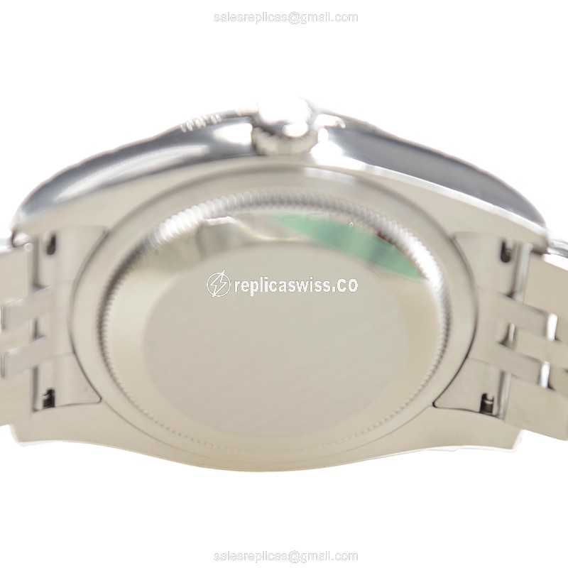 Rolex Datejust Replica - Automatic | Black Dial | Silver Clasp | Steel Strap - View 4