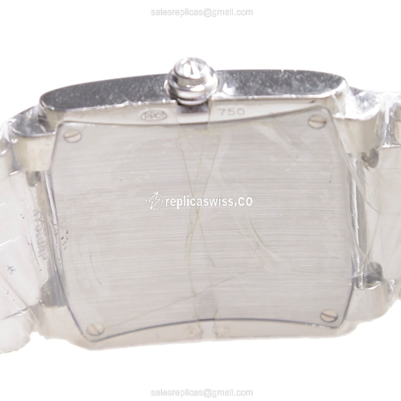 Patek Philippe TWENTY-4 Quartz 18kt White Gold - Diamond Dial - Silver Clasp - View 3