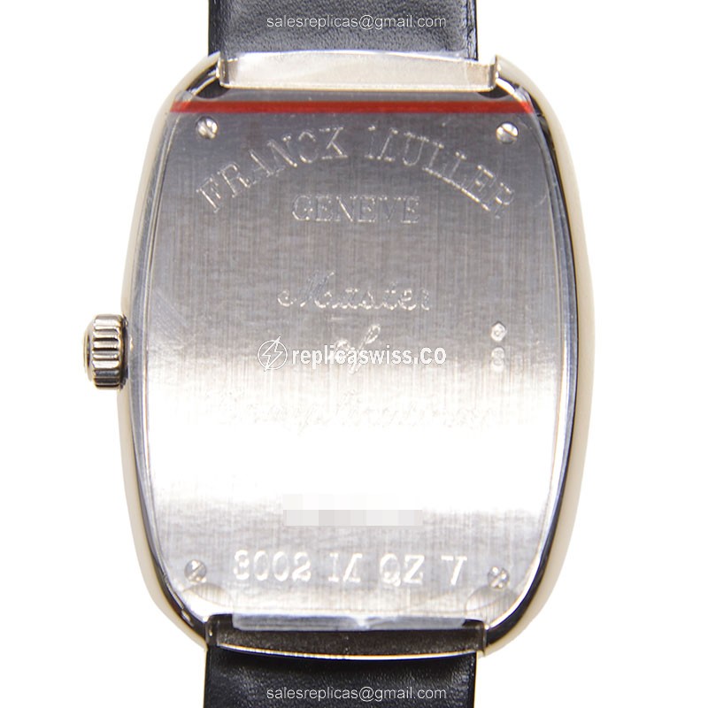 Franck Muller 3002 M QZ V GALET Quartz - 18kt White Gold Case, Silver Dial - View 3