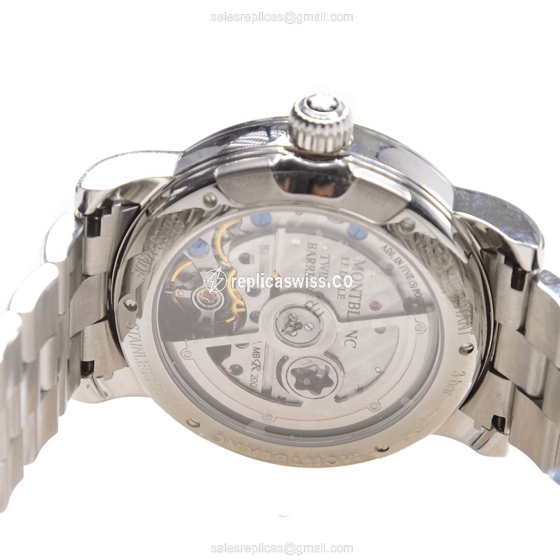 Mont Blanc Nicolas Rieussec Replica - Automatic - Grey Dial - Steel Case & Strap - View 4