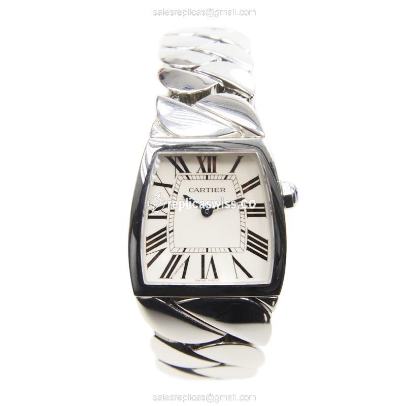 Cartier Replica Watch - Quartz - Steel - Silver Dial - View 2