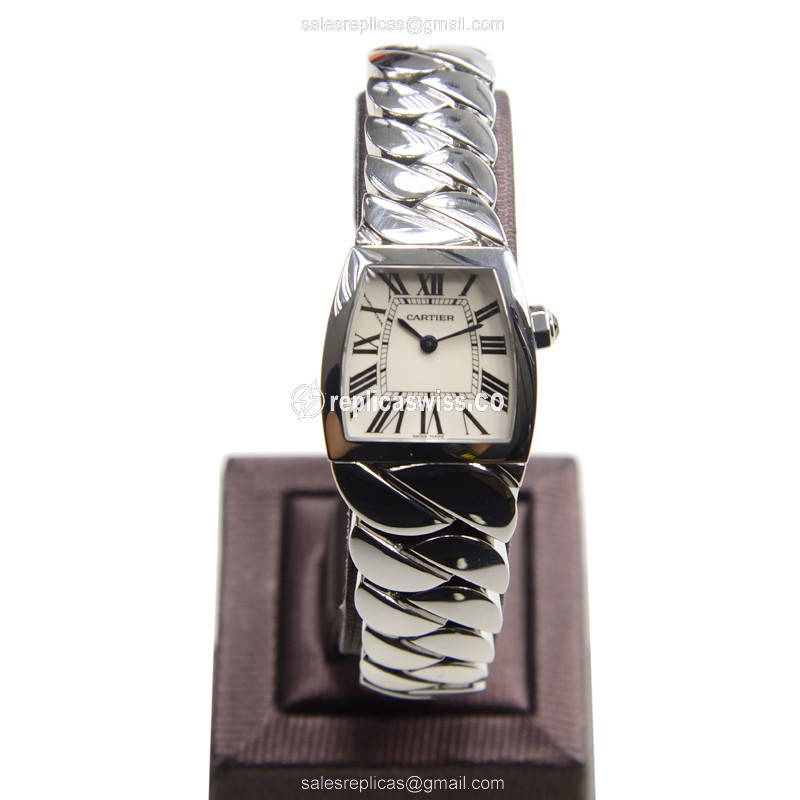Cartier W660012I Quartz - Stainless Steel Case - White Dial - Silver Strap - View 2