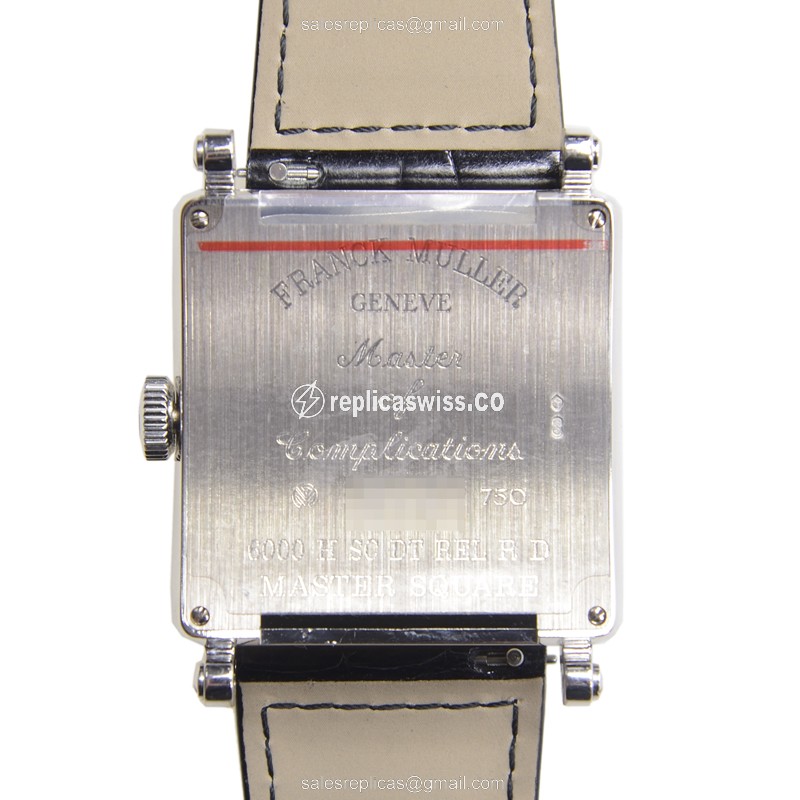 Franck Muller 6000 H SC DT REL R D OG Replica - Automatic - 18kt White Gold Case - Diamond Bezel - View 3