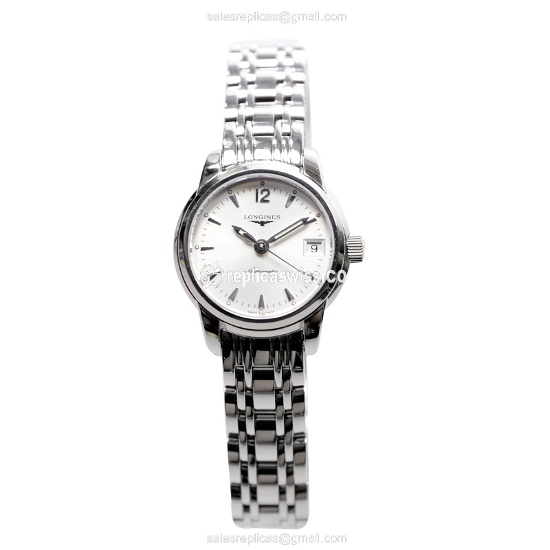 Longines Saint Imier Replica - Automatic - Stainless Steel - White Dial | Silver Clasp - View 2