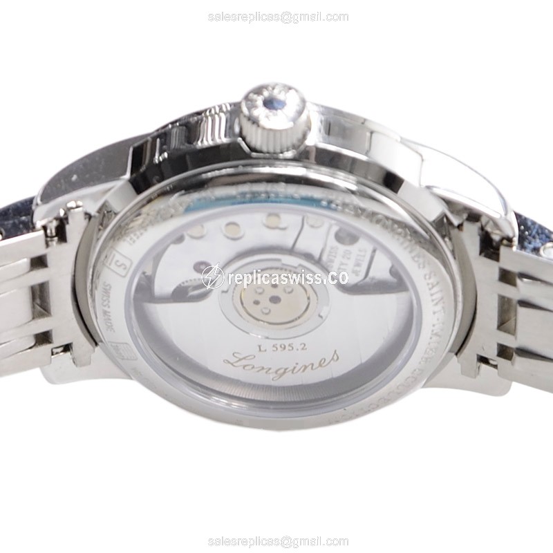 Longines Saint Imier Replica - Automatic - Stainless Steel - White Dial | Silver Clasp - View 4
