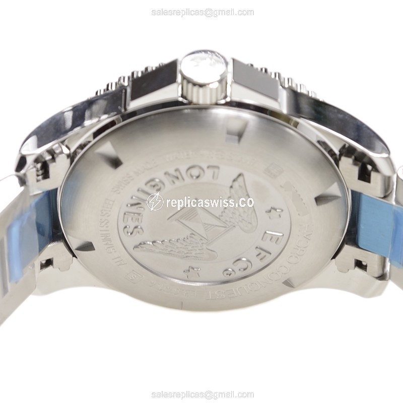 Longines Conquest Replica - Automatic - Black Dial on Steel - View 4