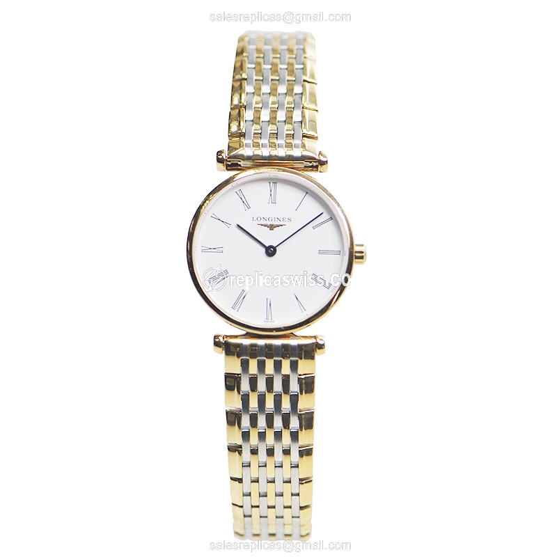 Longines L4.209.1.11.7 Replica - Quartz - 18kt Rose Gold - White Dial - View 2