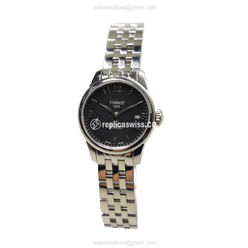 Tissot T-CLASSIC Replica - Automatic - Black Dial - Steel Case - Silver Strap - View 2