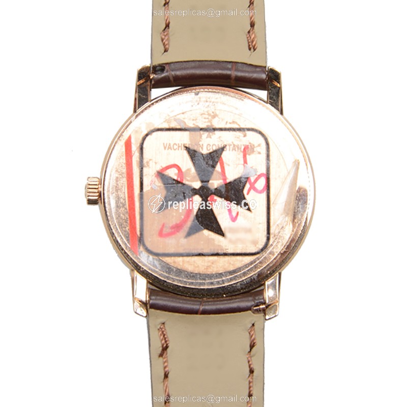 Vacheron Constantin 25155/000R-9585 TRADITIONNELLE - Quartz - 18kt Rose Gold - White Dial - Buckle Clasp - View 3