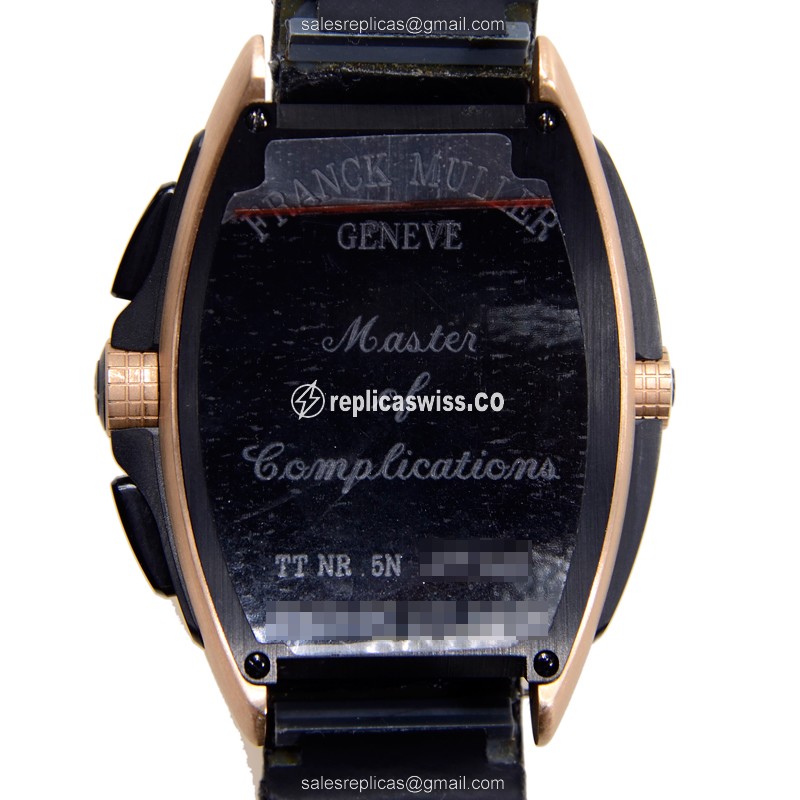 Franck Muller Conquistador GPG - Automatic - Titanium Case - Black Dial - Alligator Black Buckle - View 3