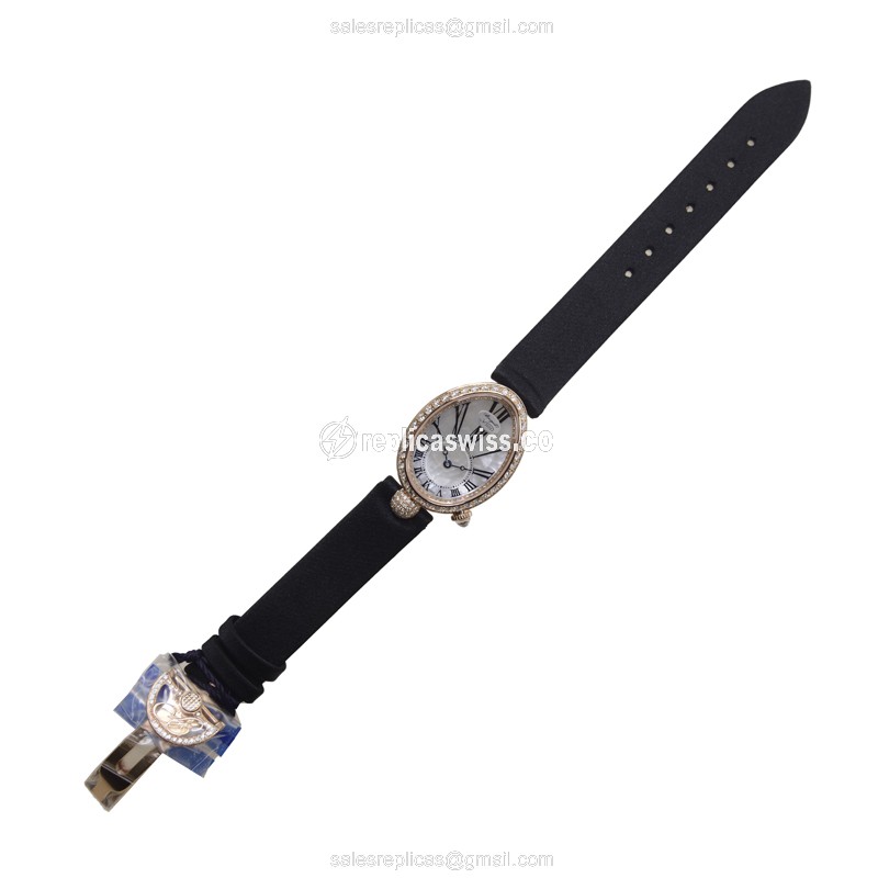 Breguet REINE DE NAPLES Replica - Automatic 18kt Rose Gold - White Dial, Diamond - View 2
