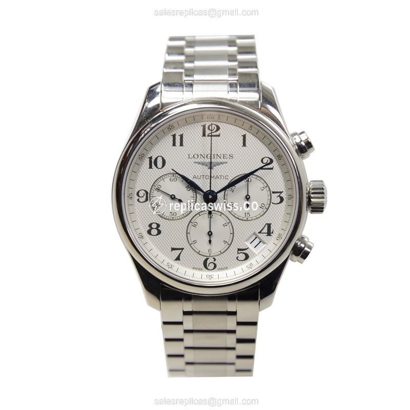 Longines L2.693.4.78.6 Replica - Automatic - Silver Steel - Sapphire Crystal - View 2