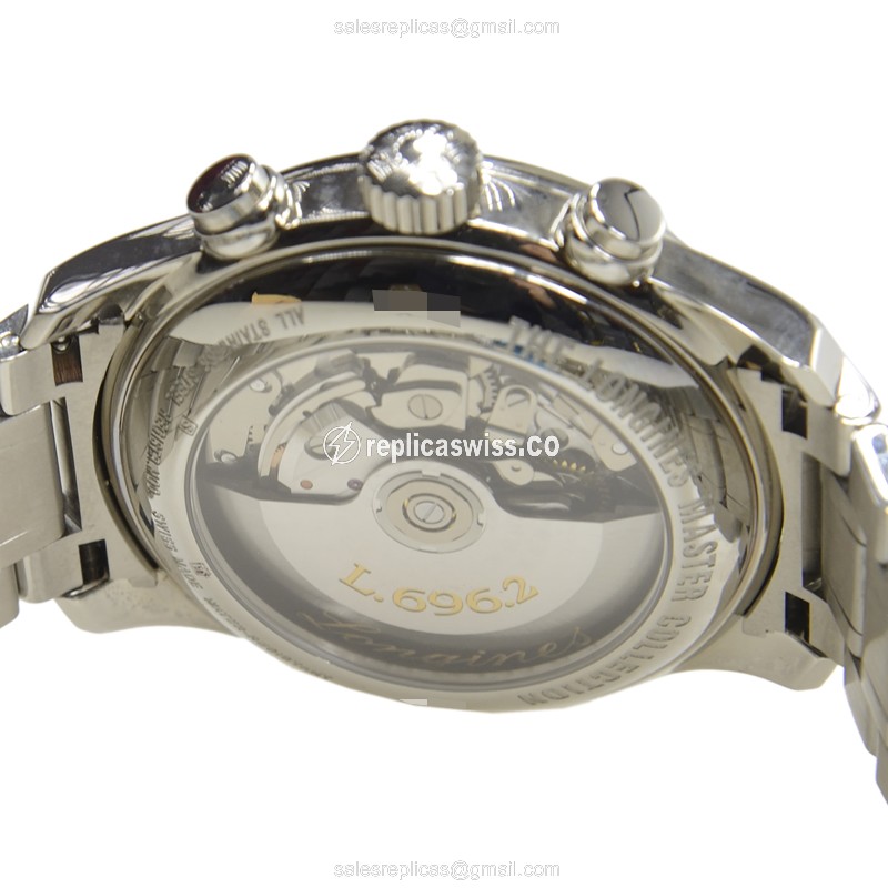 Longines L2.693.4.78.6 Replica - Automatic - Silver Steel - Sapphire Crystal - View 4