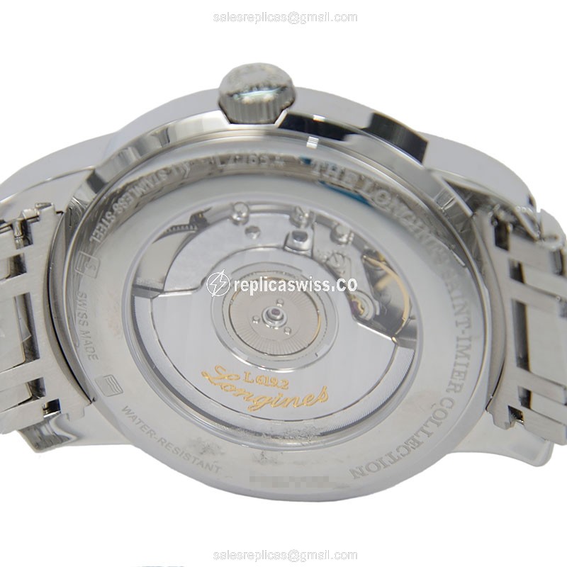 Rolex Saint Imier Replica - Automatic | Steel Case, Black | Silver Clasp - View 4