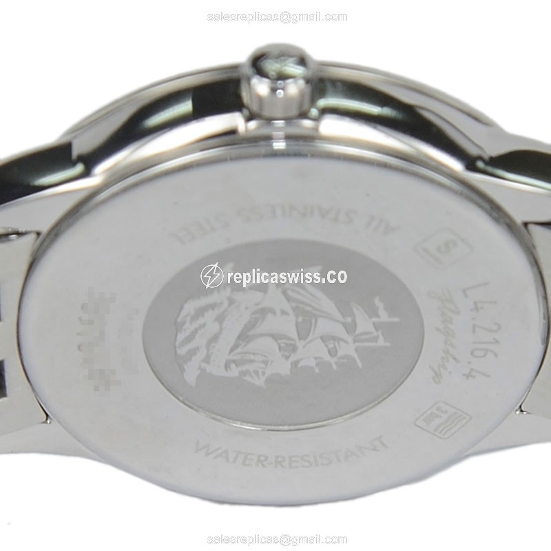 Longines L4.216.4.52.6 Flagship Quartz - Steel Case, Black Dial, Silver Clasp - View 4