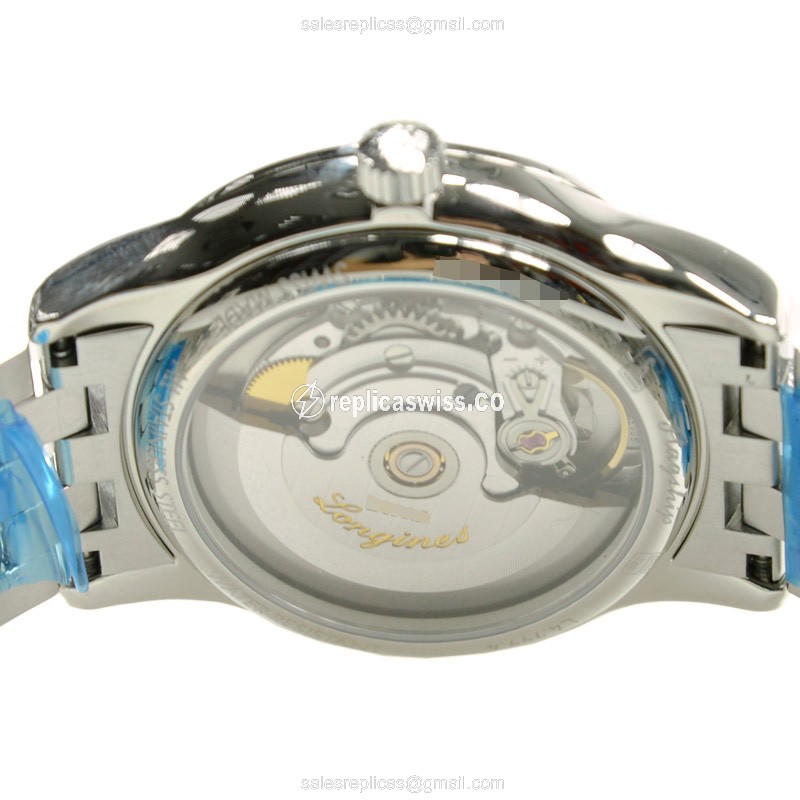 Longines Flagship Replica - Automatic - Stainless Steel Case - Silver Dial - View 4