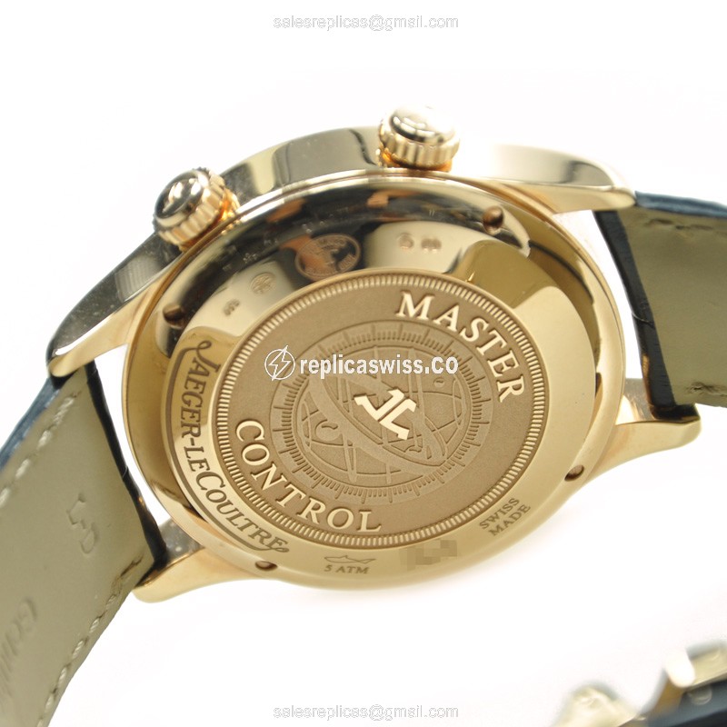 Jaeger-Lecoultre Q1412430 Replica - Ultra Thin - Automatic - 18kt Rose Gold - Silver Dial - Black Alligator Strap - View 4