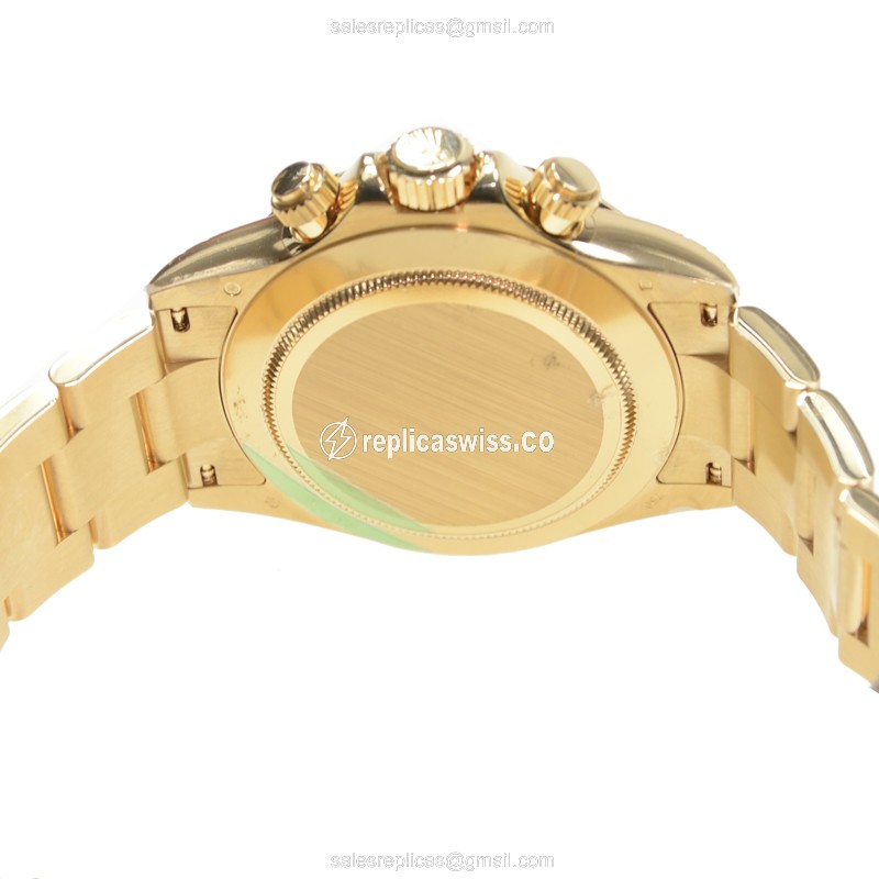 Rolex Daytona Replica | Automatic | Gold Case | Gold Dial, Gold Clasp & Gold Strap - View 4