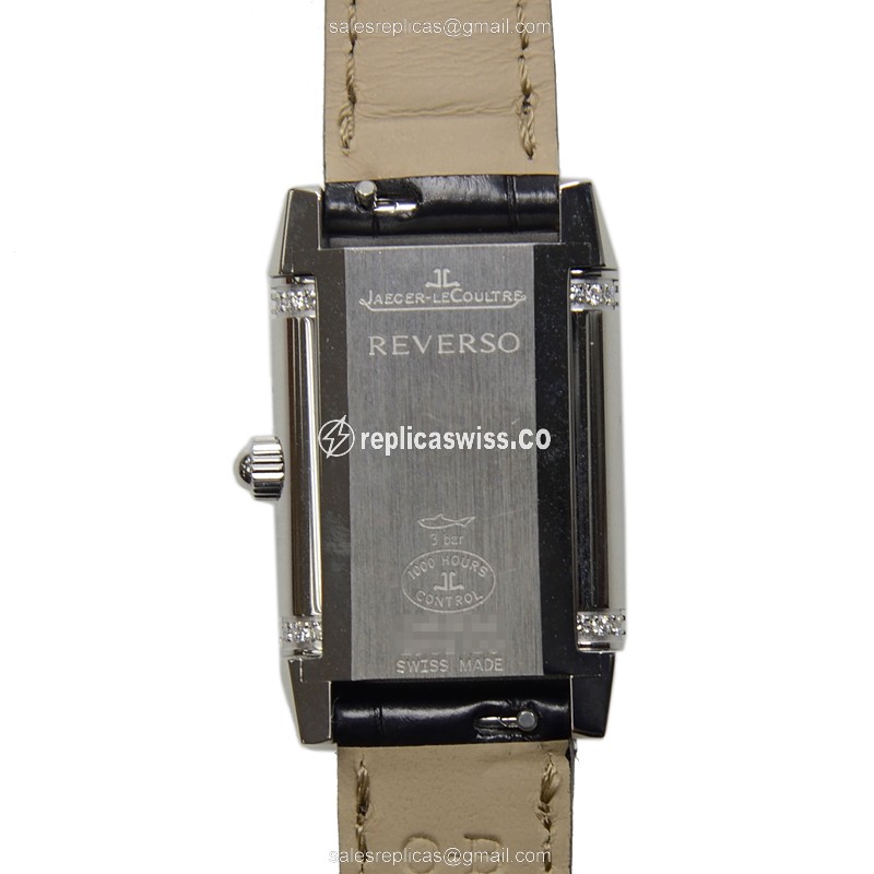 Jaeger-Lecoultre Q2668412 REVERSO - Manual - Steel Case - Silver Dial - Black Alligator Strap - View 3