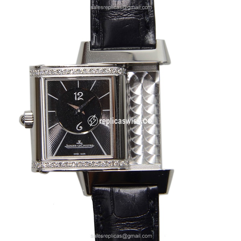 Jaeger-Lecoultre Q2668412 REVERSO - Manual - Steel Case - Silver Dial - Black Alligator Strap - View 4