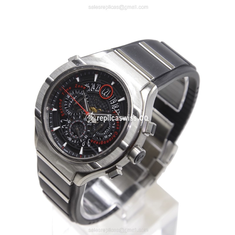 Piaget Polo Automatic Titanium - Black Dial - Silver Strap - Sapphire Crystal - View 3