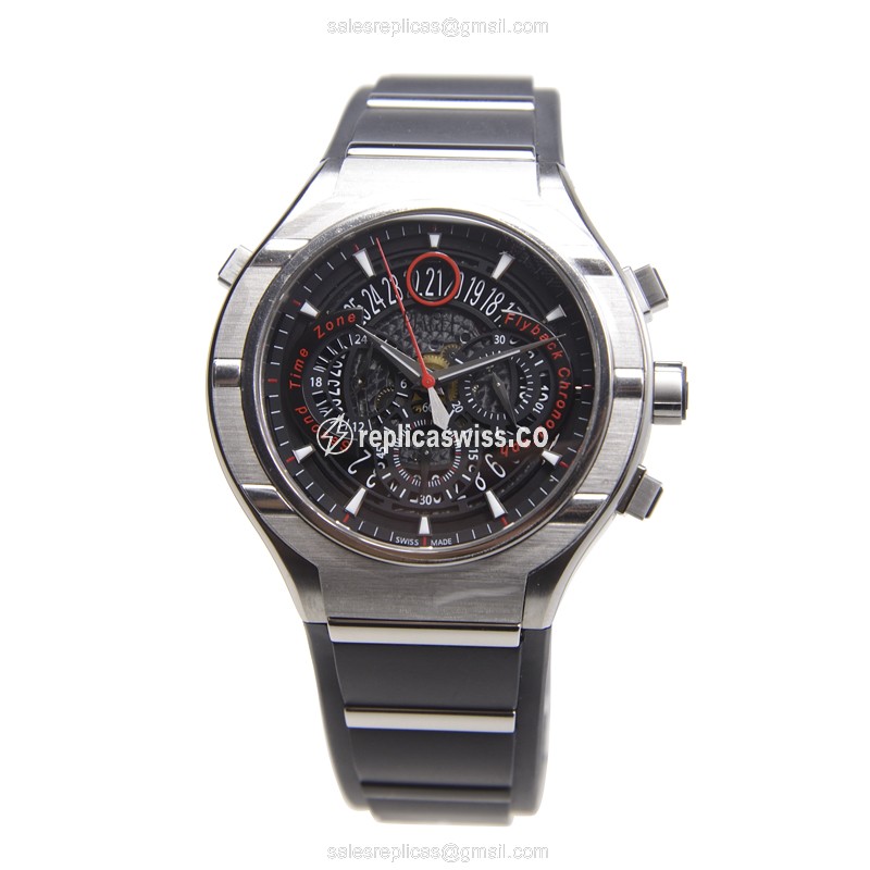 Piaget Polo Automatic Titanium - Black Dial - Silver Strap - Sapphire Crystal - View 2