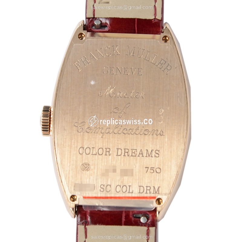 Franck Muller 5850 SC COL DRM (5N) CINTREE CURVEX Automatic 18kt Rose Gold - View 3