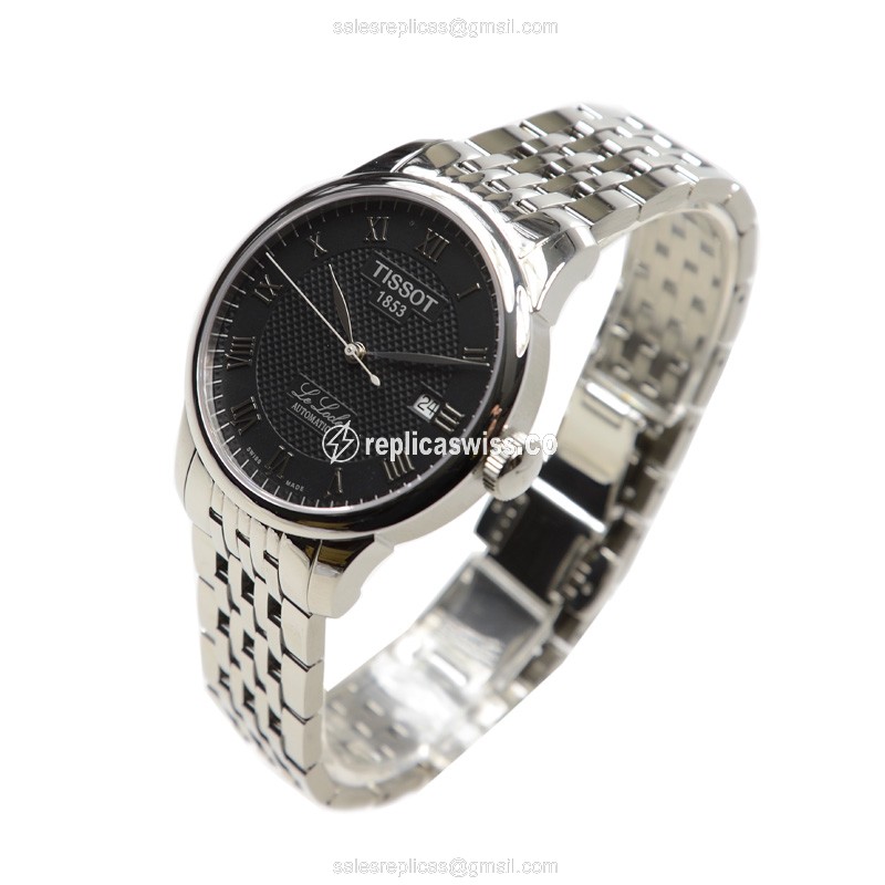 Rolex T-CLASSIC Replica - Automatic - Steel - Black - Silver - Clasp - View 3