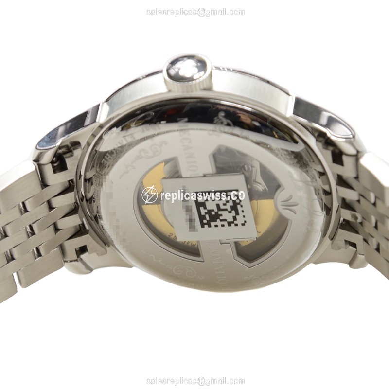 Rolex T-CLASSIC Replica - Automatic - Steel - Black - Silver - Clasp - View 4