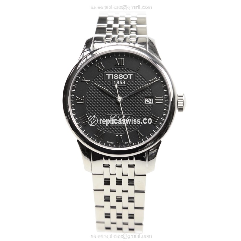Rolex T-CLASSIC Replica - Automatic - Steel - Black - Silver - Clasp - View 2